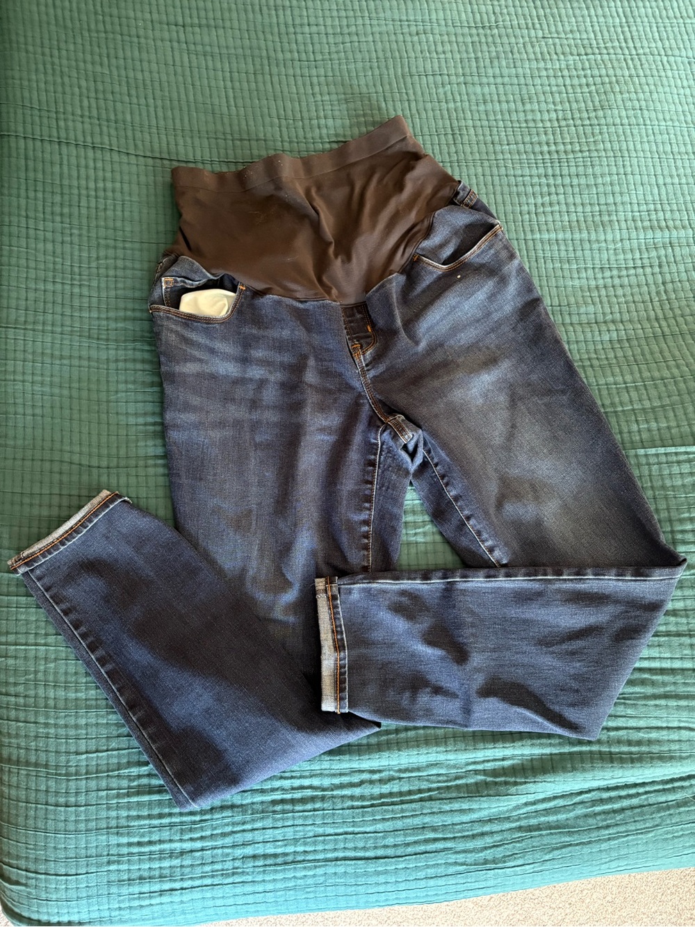 Old Navy Dark Blue Maternity Jeggings with Full Panel